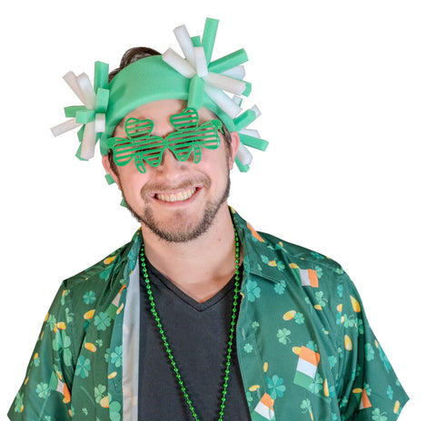 St. Patrick´s Pompoms Headbands - Foam Party Hats Inc